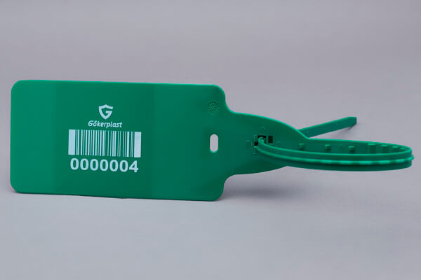 gp586 – plastic big flag seal with an extra large marking area